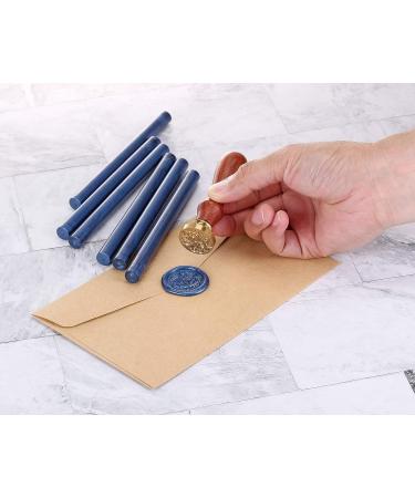 Yoption 15 Pieces Metallic Blue Glue Gun Sealing Wax Sticks for Wedding Invitations & Cards - Buy Online on GoSupps.com