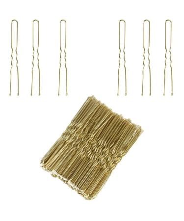 Hairpins Bobby pins Hairpins Metal Hair pin Girls Hair Accessories Bun Pins 50Pcs Ideal for all hair types (U-Gold) - Buy Online on GoSupps.com