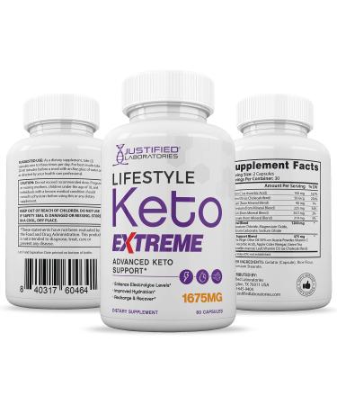 (3 Pack) Lifestyle Extreme Keto Pills 1675MG New & Improved Formula Contains Apple Cider Vinegar Extra Virgin Olive Oil Powder Green Tea Leaf 180 Capsules - Buy Online on GoSupps.com