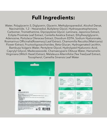 Potions Cica Night Capsule - 6 Count | Acne & Sensitive Skin | Soothing Balancing Barrier Repair | Korean Skincare - Buy Online on GoSupps.com