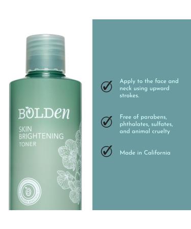 Bolden Skin Brightening Toner & Vitamin E Shea Oil Bundle AHA Toner with Glycolic Acid & Sweet Vanilla Body & Hair Oil with Vitamin E | 8.0 + 3.4 fl oz - Buy Online on GoSupps.com