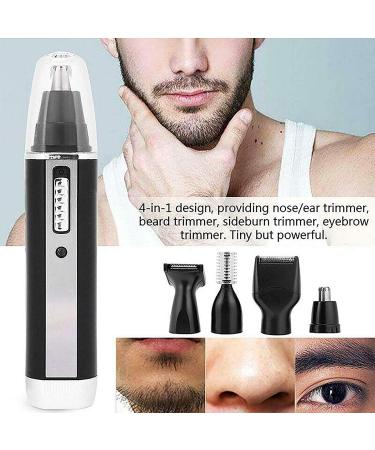 USB Rechargeable Ear and Nose Hair Trimmer - Waterproof Professional Dual Edge Blades for Men & Women - Buy Online on GoSupps.com