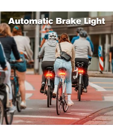 MEILAN X5 Wireless USB Rechargeable Smart Bike Tail Light with Turning Signal - Remote Control Bicycle Rear Light for Cycling Safety - Buy Online on GoSupps.com