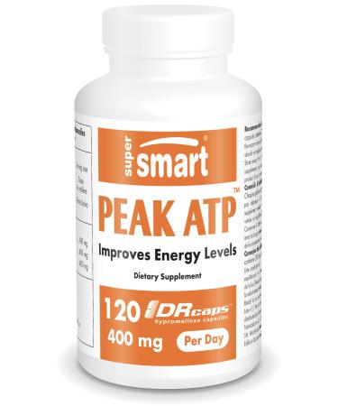 Peak ATP (Adenosine Triphosphate) - Helps Reduce Fatigue and Increase Strength - Energy Boost - A Patented and Clinically Validated Form of ATP - Vegan - Gluten Free - Supersmart