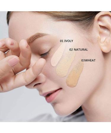 Mushroomhead Air Cushion CC Cream Brightening Skin Tone Moisturizing Dry Face Foundation Makeup Full Coverage Pores (03 WHEAT BEIGE) - Buy Online on GoSupps.com