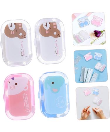 Buy Healvian Cartoon Contact Lens Case - 12 Box Container with Mirror | Eye Care & Travel Bag | Durable PP-Plastic - Buy Online on GoSupps.com