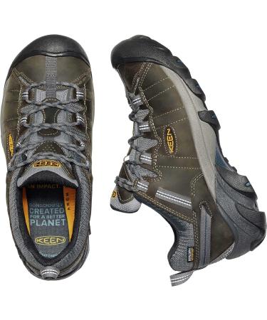 KEEN Men's Targhee 2 Low Waterproof Hiking Shoes 10.5 - Gargoyle/Midnight Navy - Buy Online on GoSupps.com