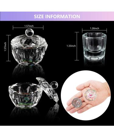 9Pcs Nail Art Brushes Dappen Dish Set - Acrylic Nail Liquid Powder Kit - Buy Online on GoSupps.com