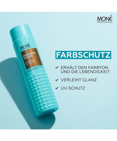  MON MON Professional Care Kit Radiance & Colour Protection: Keratin Spray 10-in-1 (150 ml) + Maximum Color Shampoo (300 ml) - Coloured Dry or Damaged Hair - Hydration & Shine - Buy Online on GoSupps.com