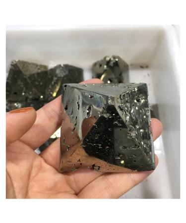 1pc Natural Pyrite Pyramid Tower Shape Quartz Crystals Raw and Mineral Stones Specimen Home Decor Gift Crafts (Size : 200-250g)