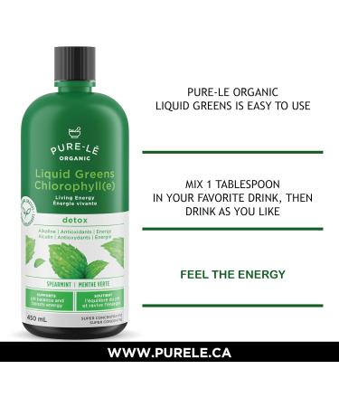 Organic Liquid Greens Chlorophyll Sampler - 4 Organic Grasses - 400mg / svg - Detox - Alkaline - Natural Body Deodorant Antioxidant - Made in Canada (2 X 60ml) - Buy Online on GoSupps.com