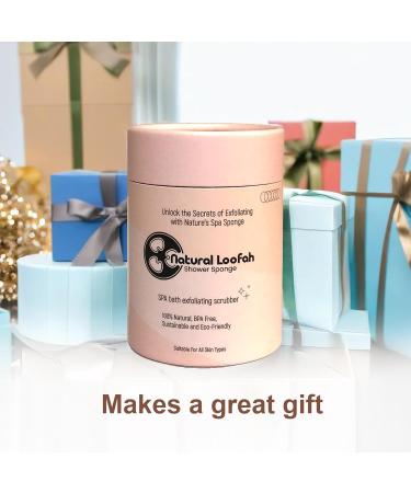 Natural Loofah Exfoliating Body Scrubber | Organic Shower Sponge for Spa & Skin Care - Buy Online on GoSupps.com