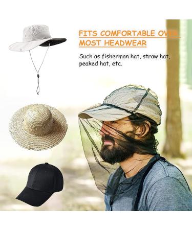 6PCS Midge Head Net Mesh Mosquito Face Net Cover - Outdoor Hiking Camping Fishing - Black & Green - Fly Insect Bug Prevention - Buy Online on GoSupps.com