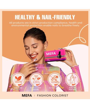 MEFA Gel Nail Polish 12 Colors Nude Neutral Gel Polish Black White Nude Pink Nail Polish Gel Burgundy Red Gray UV Gel Nail Collection Popular Classic Nail Art Manicure DIY Salon Home Gifts for Women - Buy Online on GoSupps.com