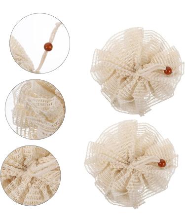 Angoily 2pcs Exfoliating Bath Sponge Loofah Ball Set - Foam Shower Scrubber & Strainer for Deep Cleansing - International Shipping Available - Buy Online on GoSupps.com