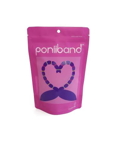 PONIIBAND Premium Latex-Free Hair Elastic Tie Bands - Midnight Black (2000 pcs) - Buy Online on GoSupps.com