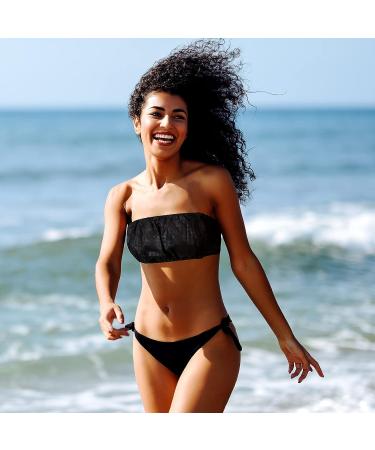 50 Pieces Black Disposable Towel Bras for Women - Spa, Sunless Spray Tanning, Underwear Brassieres | Nonwoven Material - Buy Online on GoSupps.com