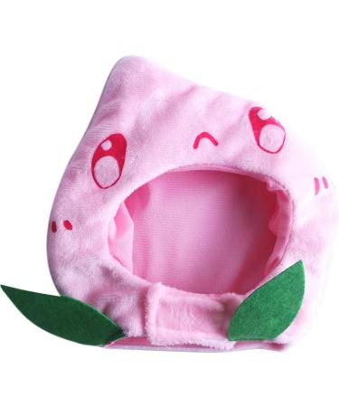 Cute Cat Costume Fruit Shape Funny Pet Costume Soft Washable Pet Christmas Costume Puppy Party Costume Accessory Headwear Pink - Buy Online on GoSupps.com