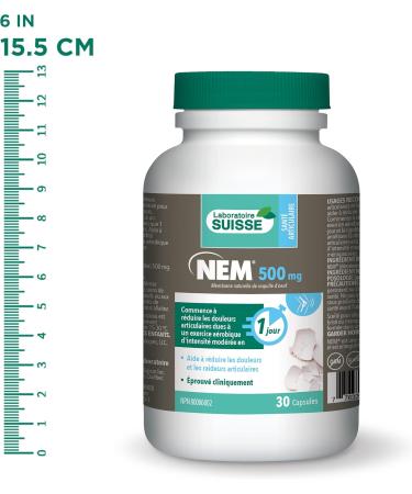 Laboratoire Suisse NEM Helps Reduce Joint Pain & Stiffness 30 Capsules - Buy Online on GoSupps.com