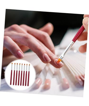 POPETPOP Nail Art Painting Brush Nail Paint Brush Kit 13x1cm Red - Buy Online on GoSupps.com
