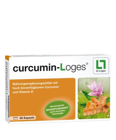 curcumin-Loges - 60 capsules - dietary supplement with highly bioavailable curcumin and vitamin D 60 pieces (1 pack)