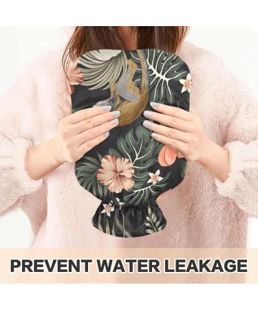 Naanle Hawaii Flower Monkey Hot Water Bottle - 1L Transparent Cover | Heat & Cold Therapy for Pain Relief - Buy Online on GoSupps.com