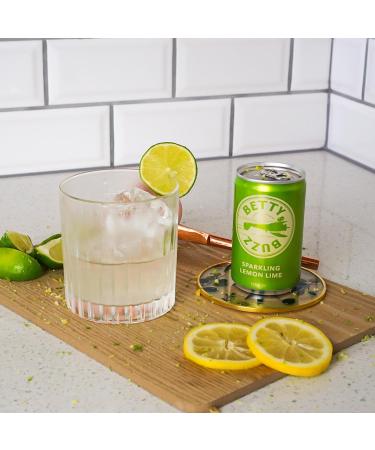 Betty Buzz Sparkling Lemon Lime Premium Mixer by Blake Lively | Natural Ingredients | 24 x 150ml Cans - Buy Online on GoSupps.com