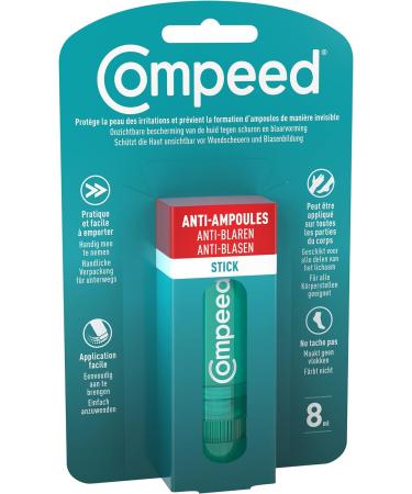 Compeed Anti-Blister Stick 8ml | Foot Care Anti-Friction | Prevent Blisters Worldwide - Buy Online on GoSupps.com