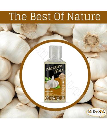 bonballoon Nature Max Garlic Oil Essential Oils Natural Pure Cold Pressed Premium For Hair And Skin Care No Additives No Preservatives Non Gmo Kosher Halal (1 Pack 2.70 oz / 80 ml)  - Buy Online on GoSupps.com