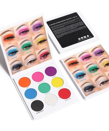 Makeup Eyeshadow Palette 9-Color Eye Shadow Pallet - Pigmented Matte Eyeshadow Blendable Long-lasting for Daily Wedding Dating - Buy Online on GoSupps.com