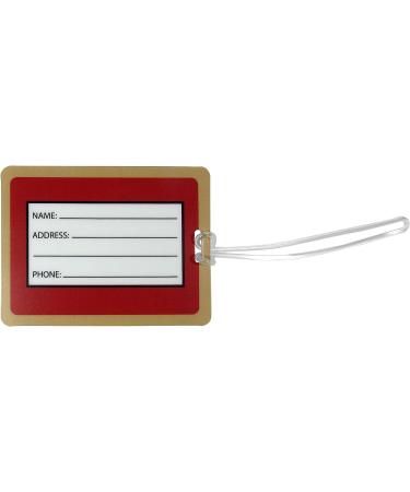 NFL San Francisco 49ers Vinyl Luggage Tag 2pk - Red | Official Team Merchandise - Buy Online on GoSupps.com