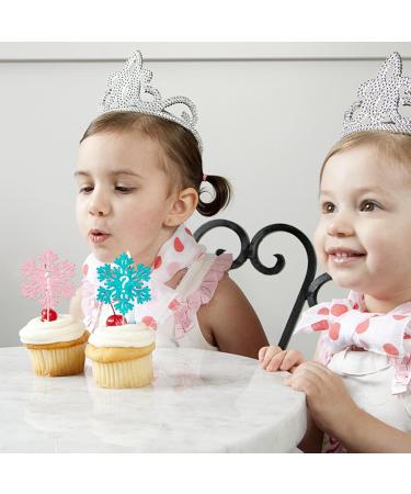 24 Pack Snowflake Gender Reveal Cupcake Toppers Pink Blue Winter Snowflake Cupcake Picks for Baby Shower Winter Wonderland Snowflake Theme Birthday Gender Reveal Party Cake Decorations Supplies 14 - Buy Online on GoSupps.com