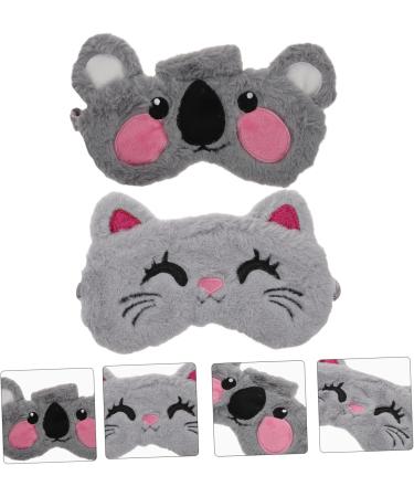 FOMIYES Sleep Masks & Eye Covers - 6 Pcs Light Blocking Eye Shades for Men & Kids - Plush Bunny Animal Design - Ideal for Travel & Sleeping - Buy Online on GoSupps.com