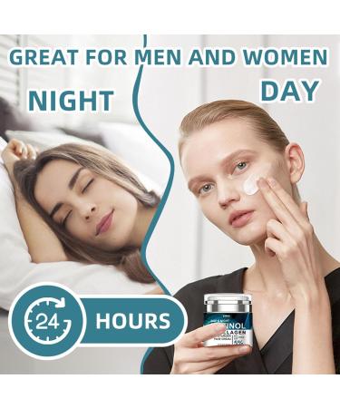 Advanced Retinol Collagen Cream | 5% Hyaluronic Acid Anti-Aging & Firming Cream for All Skin Types - Reduce Fine Lines & Wrinkles 24-Hour Care - Buy Online on GoSupps.com