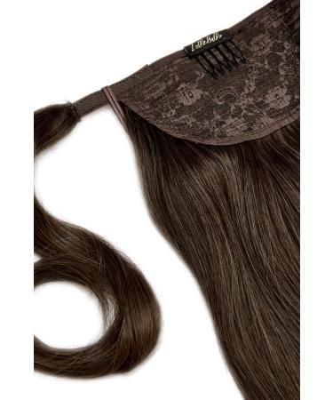 Luxury Gold 22'' 120g Human Hair Pony -4/27 Dark Brown & Caramel - Buy Online on GoSupps.com