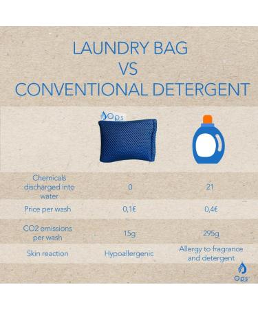 OPS Clean - 350 Washpia Eco Lashing Ball | Wash Without Detergent | Environmentally Friendly Bio Detergent for Allergy Relief - Buy Online on GoSupps.com