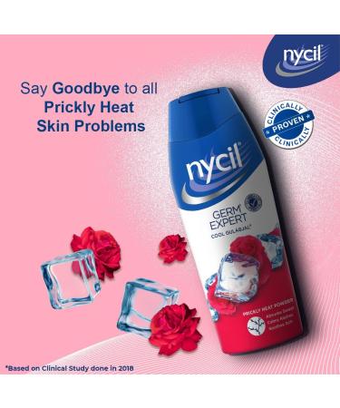 Nycil Germ Expert Prickly Heat Powder 150gm+50gm Assorted Fragrances (Cool Gulabjal) - Buy Online on GoSupps.com