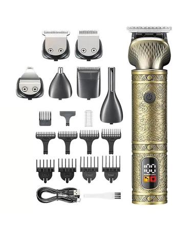 Professional Multi-function Electric Clipper 18 In 1 Rechargeable LCD Screen Grooming Kit For Body Nose Ear Beard