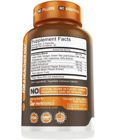 Thermogenic Fat Burner | 60 Vegetarian Pills | Healthy Weight Supplement for Women and Men - Buy Online on GoSupps.com