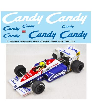 1/18 Candy Decals for Toleman Hart TG184 1984 AYRTON SENNADECAL TBD110