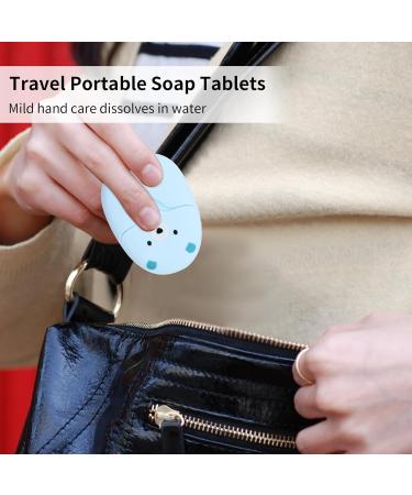 Eco-Friendly Mini Soap Sheets - 300 Leaves of Disposable Soap for Travel & Outdoor Use | Sustainable Soap Flakes in Durable Plastic Box - Buy Online on GoSupps.com