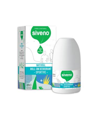 Siveno All Natural Deodorant Roll-On | Aluminum Free Deodorant for Women & Men | Organic Vegan | Fresh Non Staining Non Irritating | Cruelty Free Non Toxic Paraben Free | Sportive Pack of 1 Sportive 1.76 Fl Oz (Pack of 1)