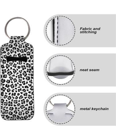 Horeset Chapstick Holder 5 Pack - Slim Neoprene Lipstick Keychain Clip-On Sleeve Pouch, Sunflower Design - Buy Online on GoSupps.com