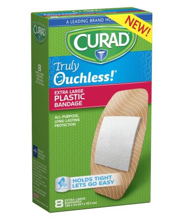 Curad Truly Ouchless Plastic Bandages X-Large 8 Count - Buy Online on GoSupps.com