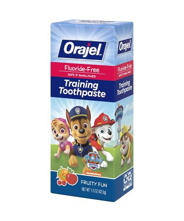 Orajel Paw Patrol Training Toothpaste - Fluoride Free Fruity Fun Flavor 1.5 oz - Buy Online on GoSupps.com