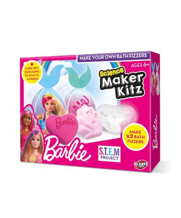 Barbie by Bladez Toyz Bath Bombs for Girls - Fun DIY Kit - Kids Bath Bombs with Peach Scent - Bath Fizzers for Kids Barbie Accessories - Creative Bath Bomb Making Kit for Kids and Barbie Gifts