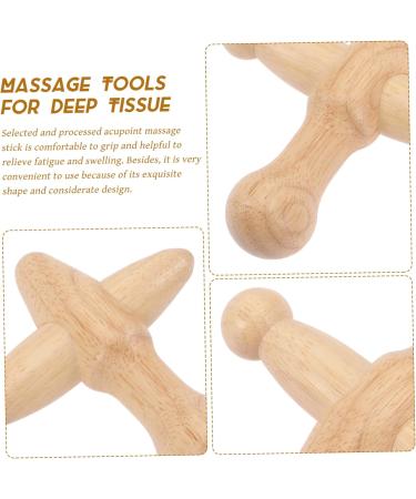 Biudeco Thai Wooden Foot Massage Device - Self-Massage Hook & Trigger Point Tool for Neck & Body Relief - Buy Online on GoSupps.com