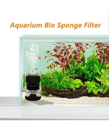 SUAOEO Mini Aquarium Bio Filter - Small Foam Filter for 5-50 Gallon Tanks | Efficient Aquarium Filtration System - Buy Online on GoSupps.com