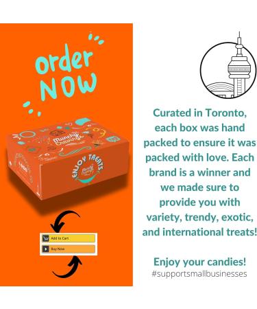 MunchyCravings Exotic Candy Box (50 Ct.) Our Bulk Bonbon Candy Mystery Box offers Tiktok Candy Treats For Adults Movie Nights and Gifts - Buy Online on GoSupps.com