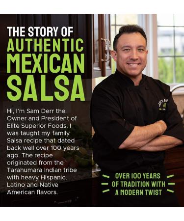 Sam's Famous Salsa 3 Pack - Authentic Tarahumara Recipe | Gluten Free with Fresh Ingredients | Medium Heat - 1lb (Pack of 3) - Buy Online on GoSupps.com